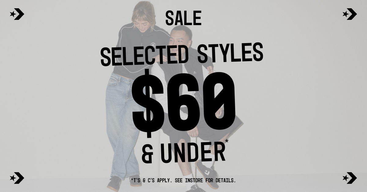 CONVERSE: UP TO 60% OFF